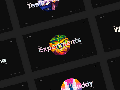 Portfolio • Slider preview color design folio interface portfolio slider typogaphy ui ux