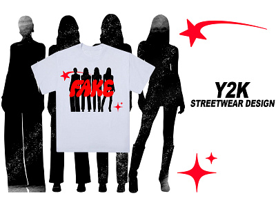 Y2K STREETWEAR DESIGN clothing design illustration streetwear t shirt vector y2k дизайн