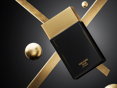 Tom Ford Perfume 3d Render photography
