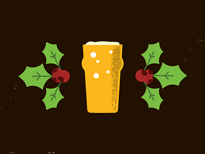 12 Days of Pico beer brewing holiday icon illustration pint