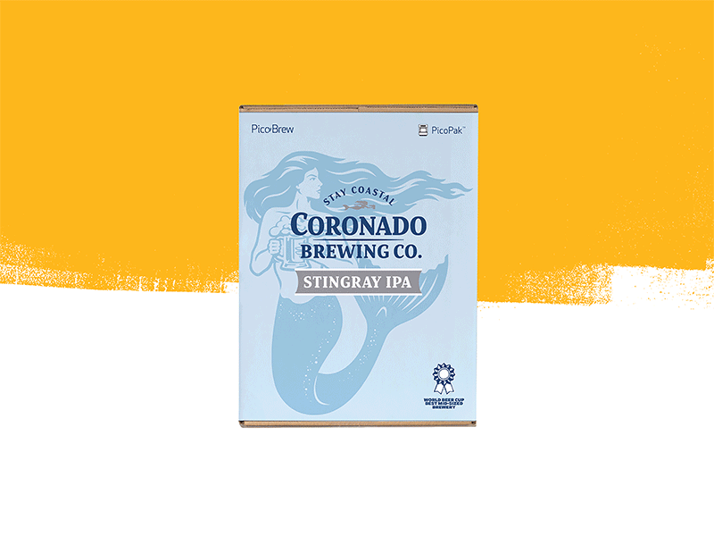 Coronado Brewing - Sting Ray IPA PicoPak beer box craftbeer homebrew marketing package packaging print retail