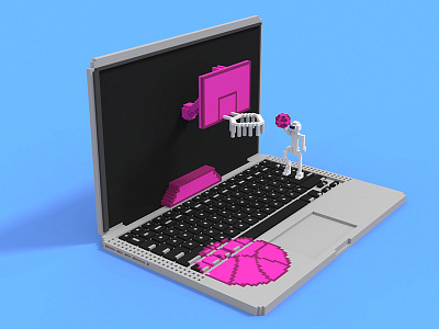 MagicaVoxel MBP design dribbble for volumepixel