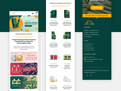 AufaDyura Website Design - Mobile Layout branding elementor graphic design web design