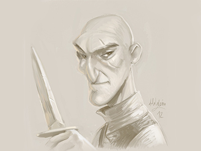 The Assassin assassin concept doodle drawing illustration speed painting