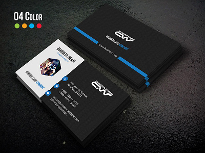 Free Business Card black blue business business card card design clean style corporate creative cyan elegant green