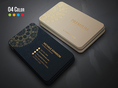 Free Luxury ornamental Business Card