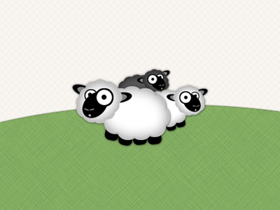 Curious Sheep cartoon illustration sheep