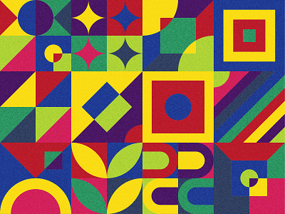 Geometric art 003 abstract art bauhaus colorful design geometric graphic design illustration pattern popart vector vibrant