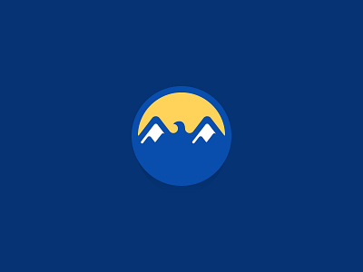 Mountain bird logo