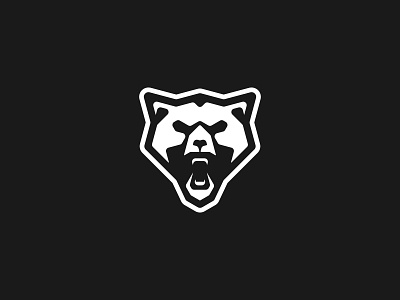 Bear roaring logo animal logo black and white branding design graphic design illustration illustrator logo logo mark minimalist modern simple sport logo vector