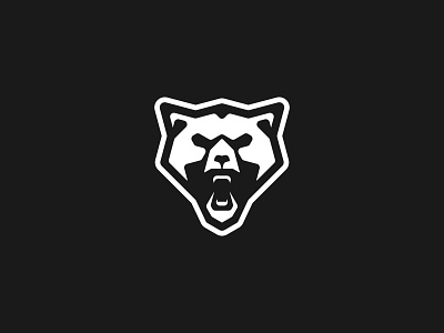 Bear roaring logo