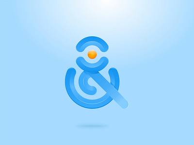 Ampersand logo 3d logo ampersand logo best logo blue branding clean logo creative logo design fun graphic design identity logo logo mark modern neat logo playful project simple startup logo vector