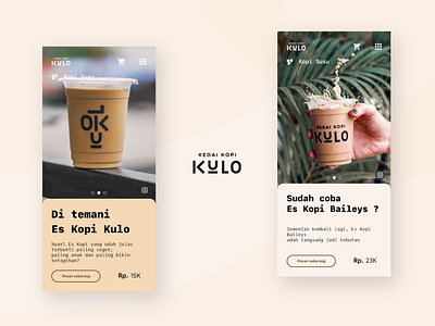 Illustration coffee app | Kedai Kopi KULO