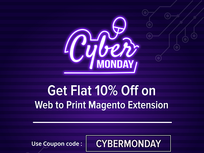 Cyber Monday-Get Flat 10% Off on Web to Print Magento Extension online product design tool online product designer product design software product design tool t shirt design software web to print software web to print solutions