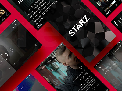 Starz app design mobile starz ui video
