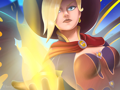 Overwatch - Witch Mercy artober artober2020 fan art gaming halloween mercy overwatch overwatch league overwatch mercy witch witch mercy