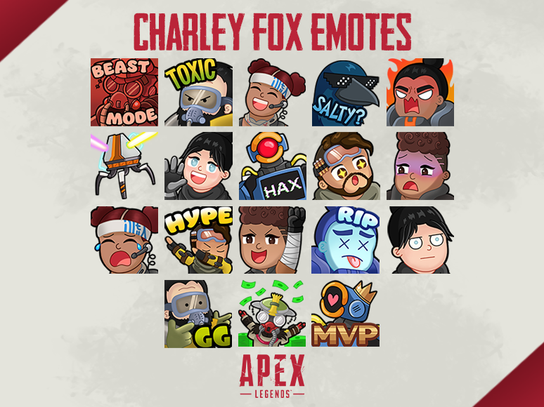 apex legends twitch emotes by charley fox on dribbble apex legends twitch emotes by charley