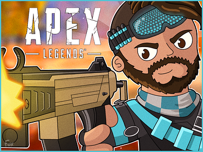 Apex Legends: Mirage Thumbnail apex legends cartoon illustration youtube youtube thumbnail youtuber