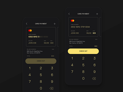 dailyUI #002 checkout / creditcard payment