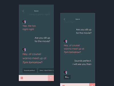 dailyUI #013 Direct Messaging app app design chat app dailyui dailyui 013 elegant gui messaging app messanger mobile modern simple sketch ui ui design ux