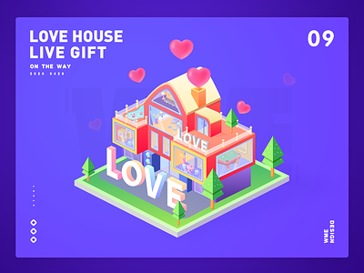 Love House-Live gift 2.5d affinity designer bei jing branding design gift house ildiesign illustration live love wme