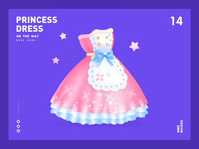 Princess dress-Live gift affinity designer animation app design gift illustration image live gift skirt ux wme