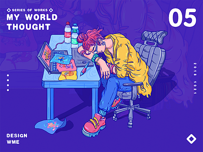 my world-05 thought app branding design game iilustration ildiesign illustration illustrator image logo logomark logotype page red start typography ux vector web wme