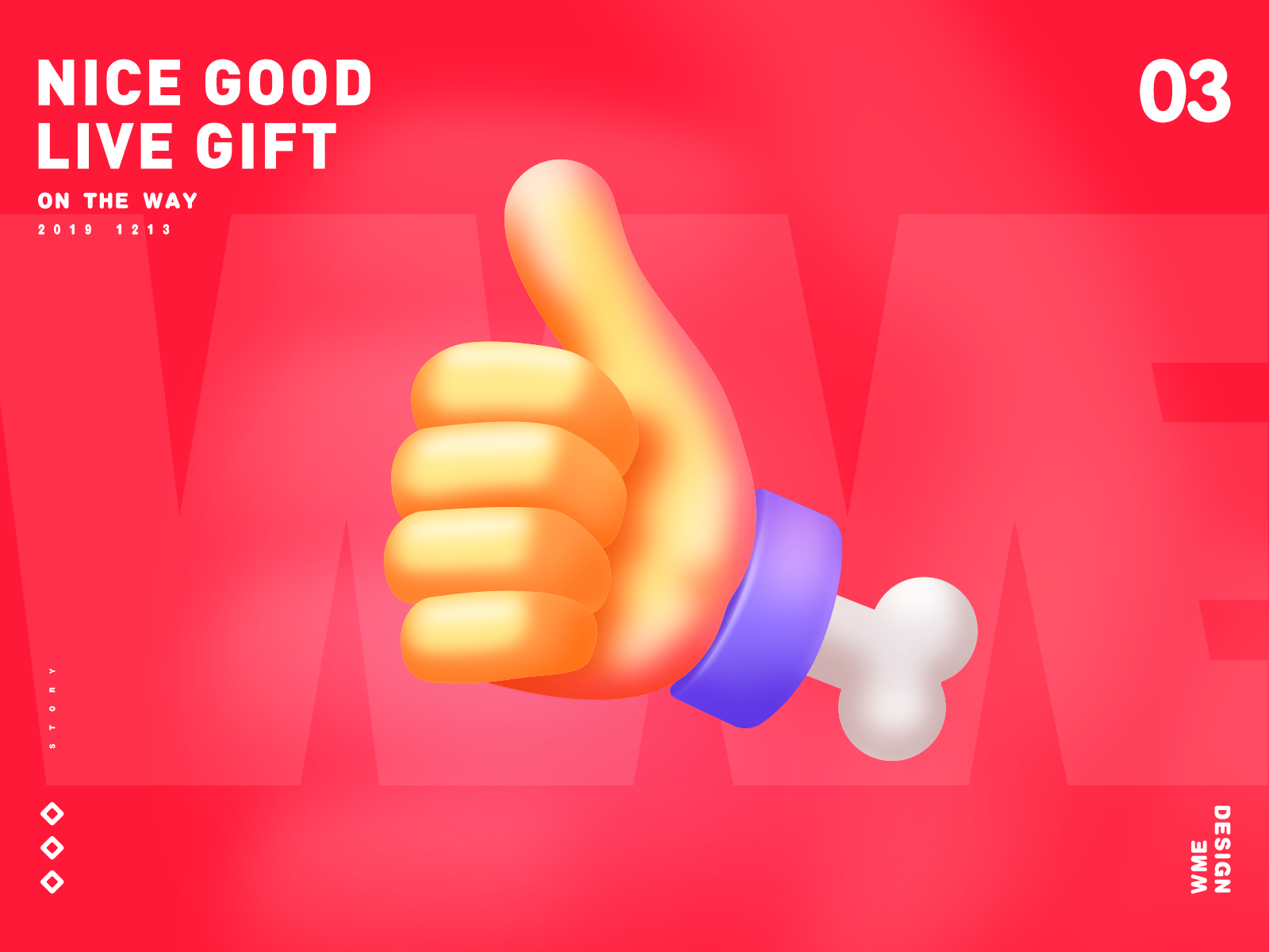 NICE GOOD-LIVE GIFT affinity designer good hand illustration live gift nice red