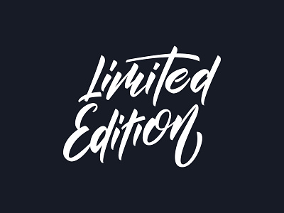 Limited edition lettering branding brush calligraphy design fashion hand lettering lettering lettering art limited edition logo logotype mark packaging product script type typo typography
