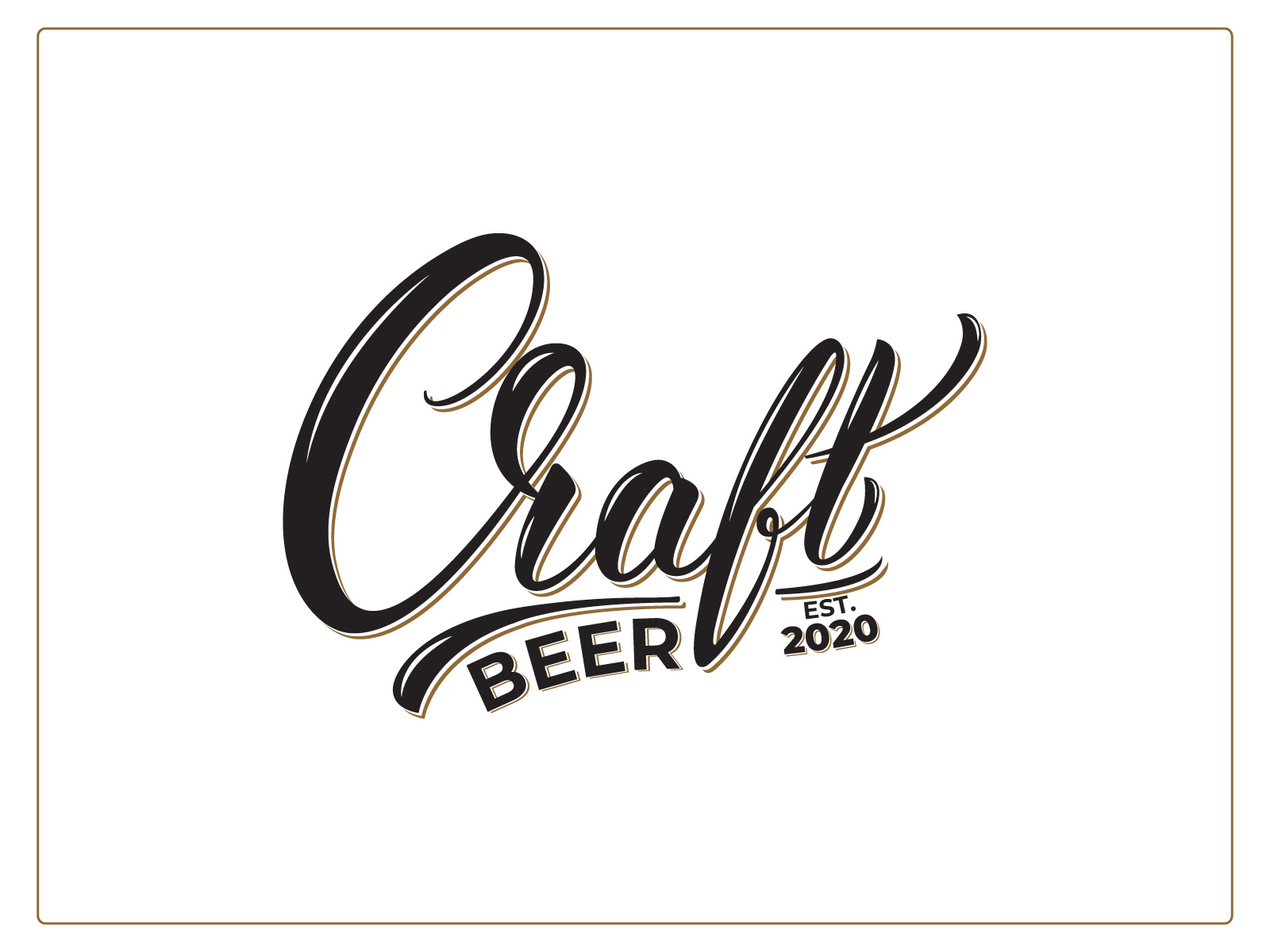 Craft Beer Lettering logo by Max Letters on Dribbble