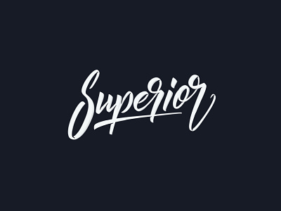 Superior Lettering Logo branding brush calligraphy clothing design fashion hand lettering handlettering label lettering logo logotype mark packaging script sketch type typography