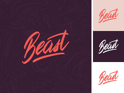 Beast lettering logo sketch beast branding brush calligraphy clothing design fashion hand lettering label lettering logo logotype mark packaging script sketch sketches type typography