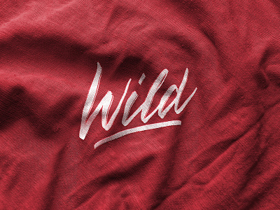 Wild lettering logo design