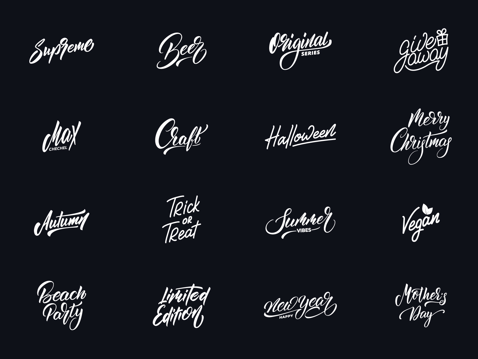 Lettering logofolio vol 1 by Max Letters on Dribbble