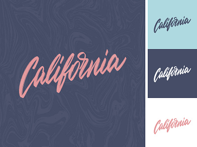 California lettering sketch