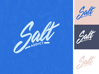 Salt addict lettering