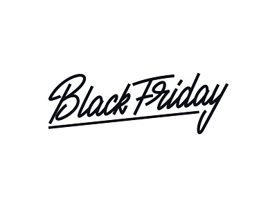 Black Friday lettering design