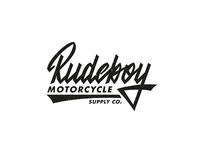 Rudeboy lettering logo apparel branding brush calligraphy clothing design fashion hand lettering handlettering label lettering logo logotype mark motorcycle script supply type typography