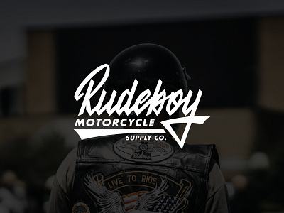 Logo for motorcycle supply company apparel biker branding brush calligraphy clothing design fashion hand lettering identity lettering logo logotype mark motorcycle script streetwear supply type typography