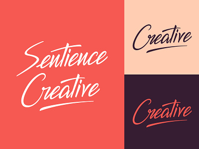 Logo for Design Agency agency branding brush calligraphy creative design hand lettering handlettering identity lettering logo logotype mark script type typography