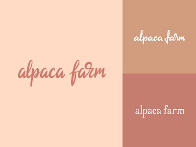 Logo sketches for Alpaca Farm