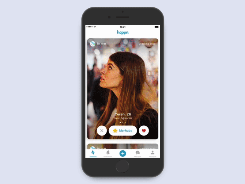 How does happn work as a dating app?