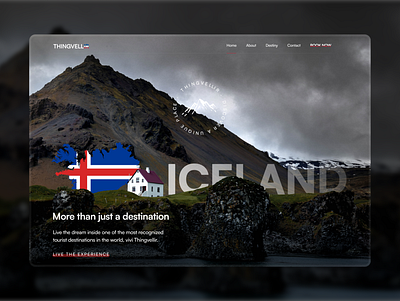 Iceland travel agency website design ui design figma iceland landing page travel website ui ui concept ux uxui webdesign website