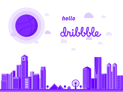 HELLO DRIBBLE graphics illustration