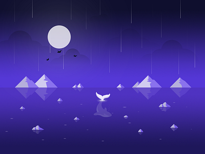 Rain graphic illustration