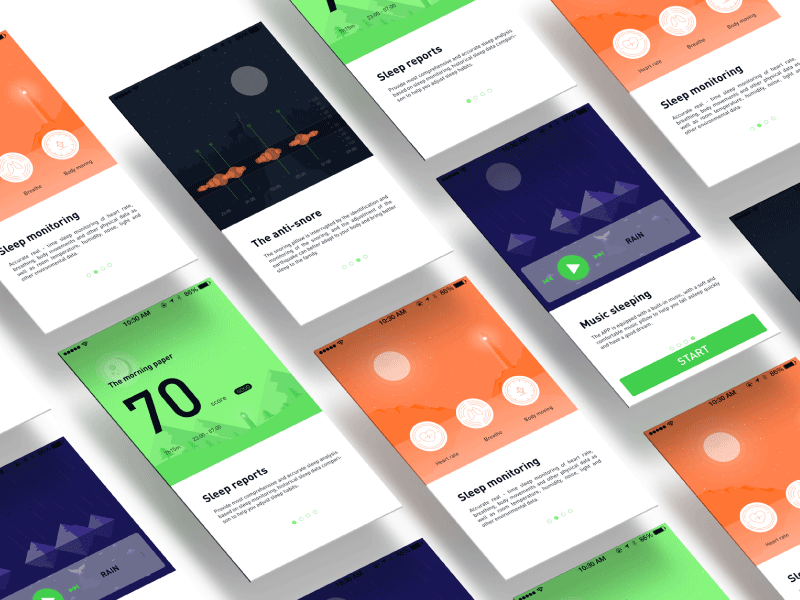 Sleep page app uiux