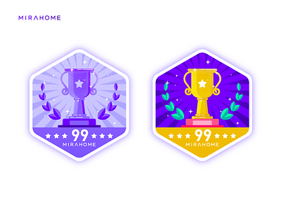 Sleep badge 7 graphic illustration ui