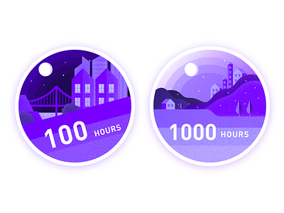 Sleep badge 13 graphic illustration ui