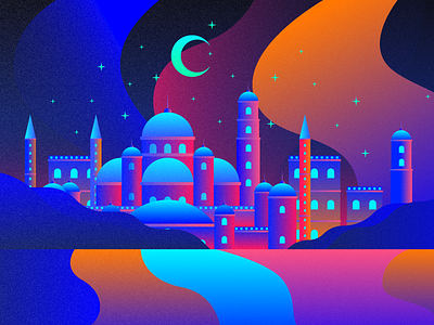 Byzantine dome graphic illustration ui