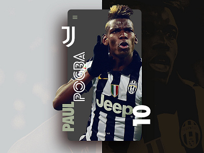 Pogba app art card football interface juventus mobile pogba profile soccer